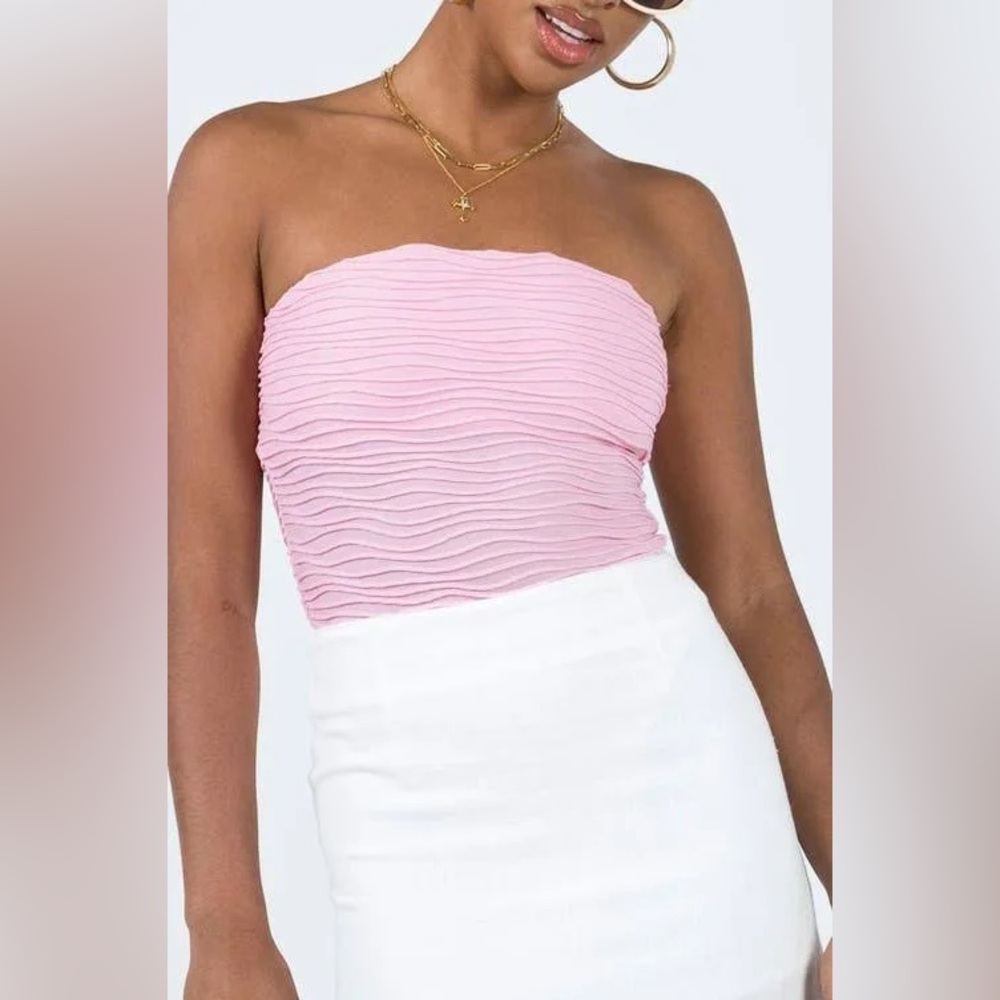 Princess Polly Baby Pink Detailed Bodysuit